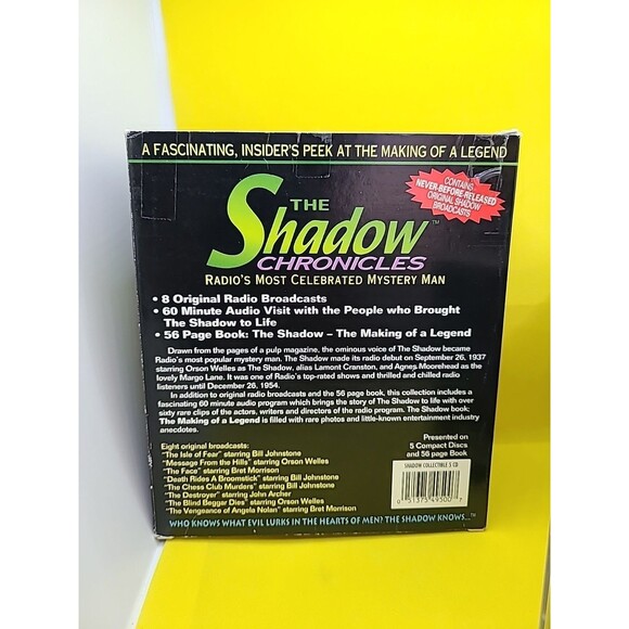 THE SHADOW CHRONICLES LIMITED EDITION COLLECTOR'S SET NEW SEALED 5 CD's + Book - Picture 5 of 10